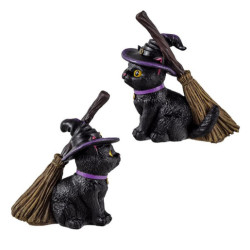 Figura gato brujo Multicolor
