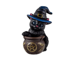 Figura gato brujo Multicolor
