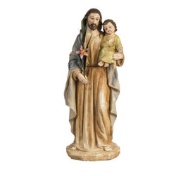 Figura San Jose con el niño Tonos pastel