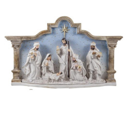 Nacimiento de 1 pieza Azul y beige