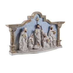 Nacimiento de 1 pieza Azul y beige