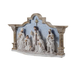 Nacimiento de 1 pieza Azul y beige