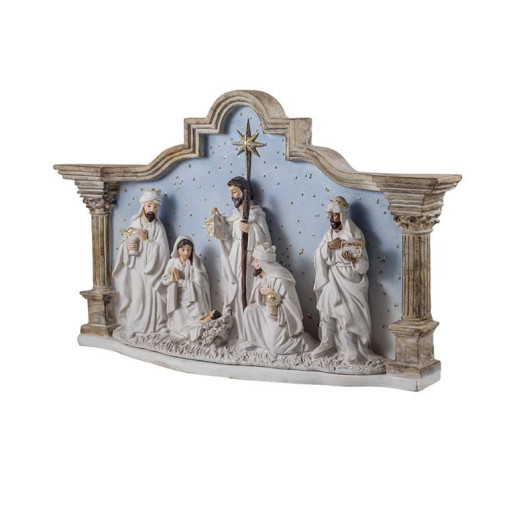 Nacimiento de 1 pieza Azul y beige