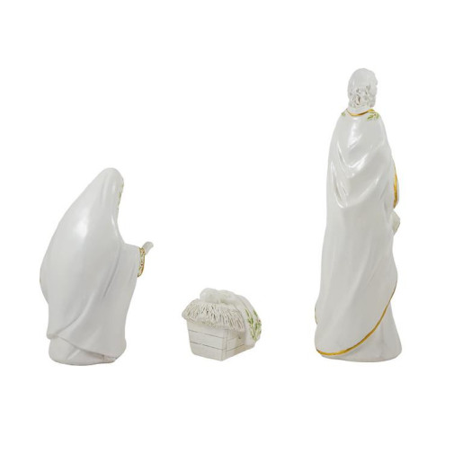 Nacimiento de 3 piezas Blanco y verde