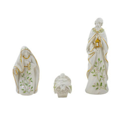 Nacimiento de 3 piezas Blanco y verde