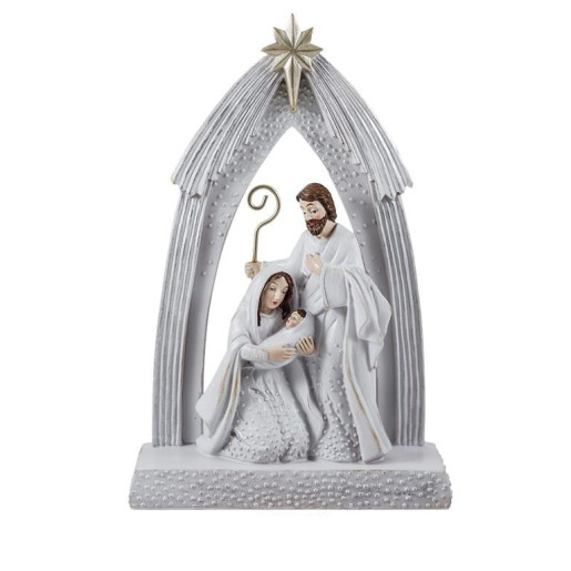 Nacimiento de 1 pieza Blanco y plata