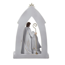 Nacimiento de 1 pieza Blanco y plata