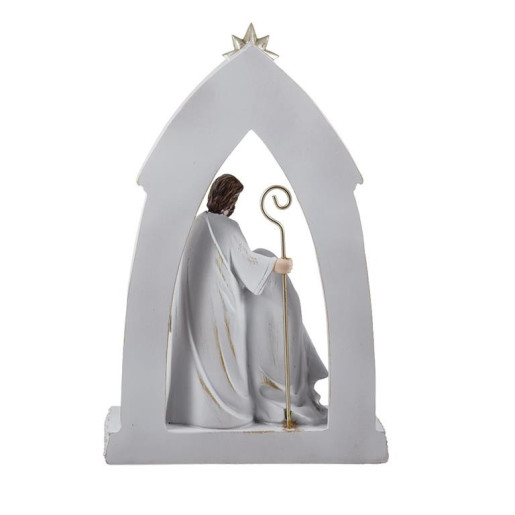 Nacimiento de 1 pieza Blanco y plata
