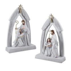 Nacimiento de 1 pieza Blanco y plata