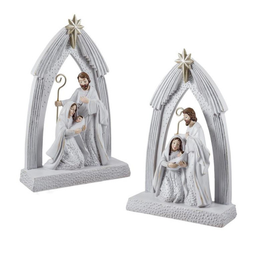 Nacimiento de 1 pieza Blanco y plata