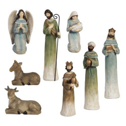 Nacimiento de 8 piezas Tonos pastel