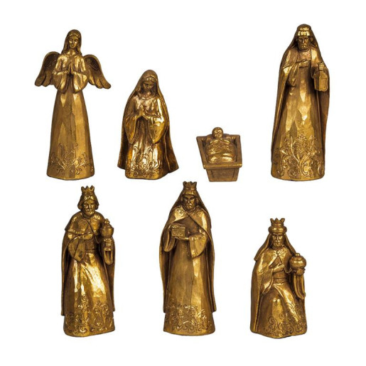 Nacimiento de 7 piezas Dorado