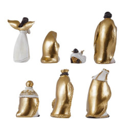 Misterio de 7 piezas Crema y dorado