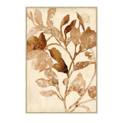 Cuadro lienzo beige y marron