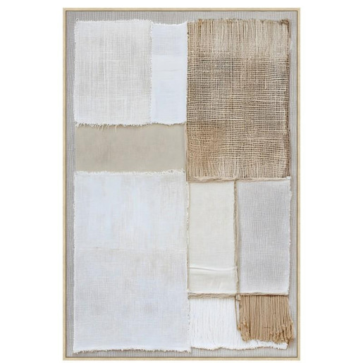 Cuadro lienzo blanco y gris