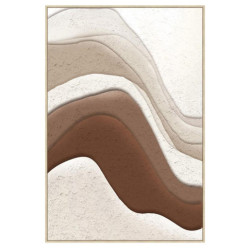Cuadro lienzo blanco y marron