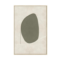 Cuadro lienzo blanco y verde