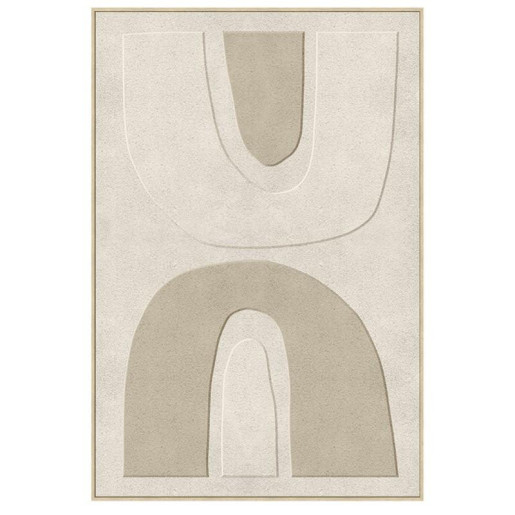 Cuadro lienzo blanco y gris claro