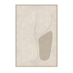 Cuadro lienzo blanco y gris