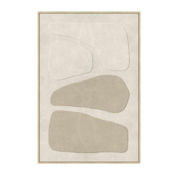 Cuadro lienzo blanco y gris