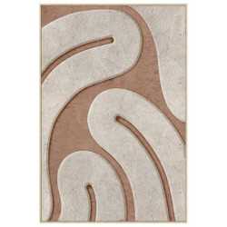 Cuadro lienzo blanco y marron
