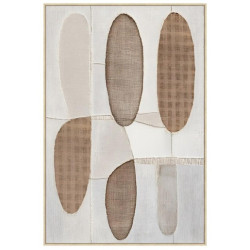 Cuadro lienzo blanco y marron