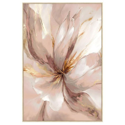 Cuadro lienzo blanco, beige y marron