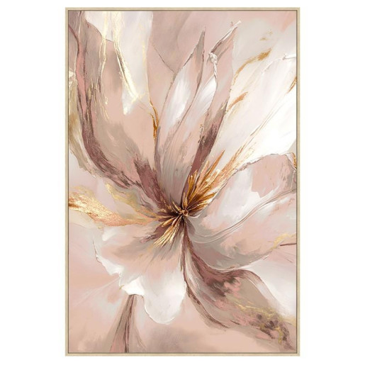 Cuadro lienzo blanco, beige y marron