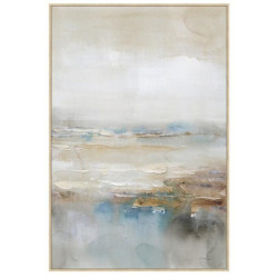 Cuadro lienzo blanco y azul