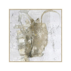 Cuadro lienzo blanco, beige y gris