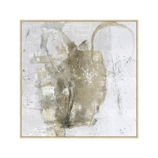 Cuadro lienzo blanco, beige y gris
