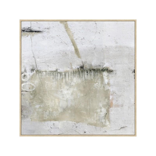 Cuadro lienzo blanco y beige