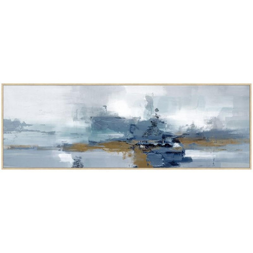 Cuadro lienzo blanco y azul