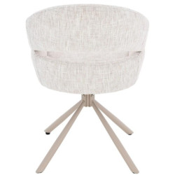 Set 2 sillones giratorio beige