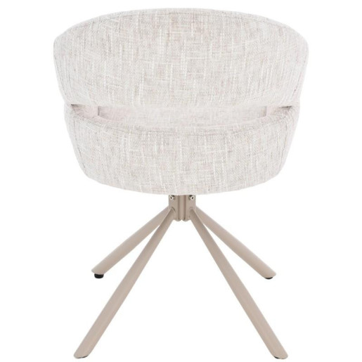 Set 2 sillones giratorio beige