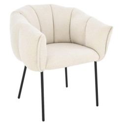 Set 2 sillones beige y negro
