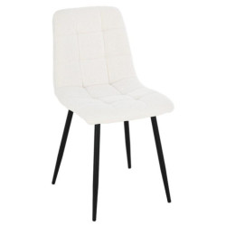 Set 4 sillas beige y negro
