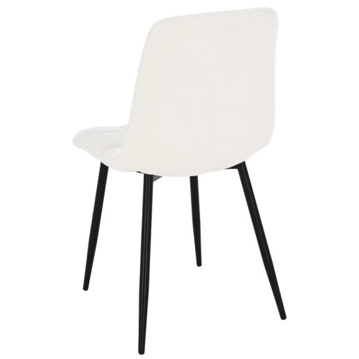Set 4 sillas beige y negro