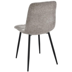 Set 4 sillas gris claro y negro