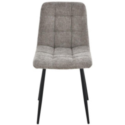 Set 4 sillas gris claro y negro