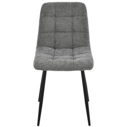 Set 4 sillas gris oscuro y negro