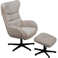 Sillon relax beige y negro