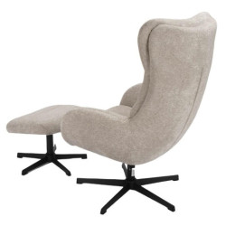 Sillon relax beige y negro