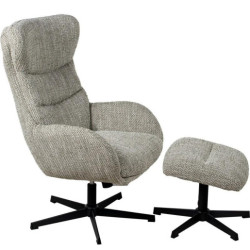 Sillon relax gris y negro