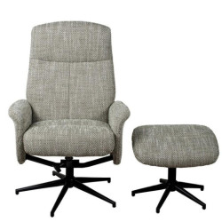 Sillon relax gris y negro