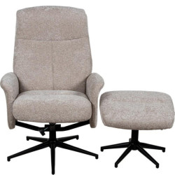 Sillon relax beige y negro