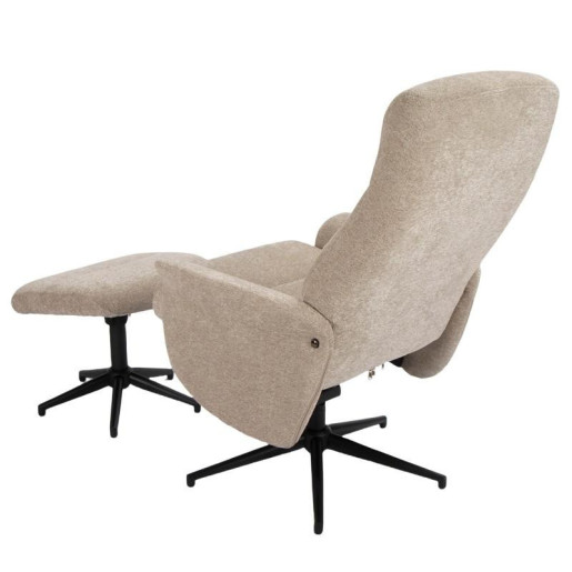 Sillon relax beige y negro
