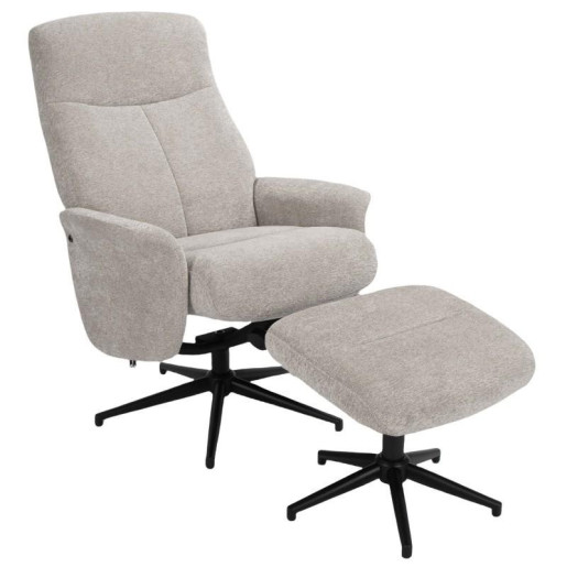 Sillon relax beige y negro