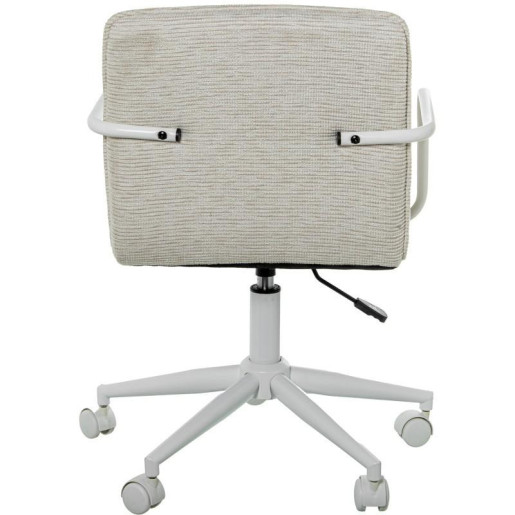 Silla giratoria beige