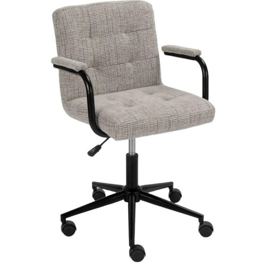 Silla giratoria gris y negro